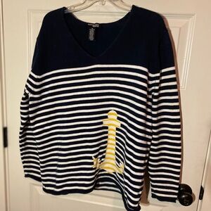 Love the nautical Nortonstudio Woman size 1x.